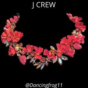 J Crew Rare Mardi Gras necklace Wild Berry Color
